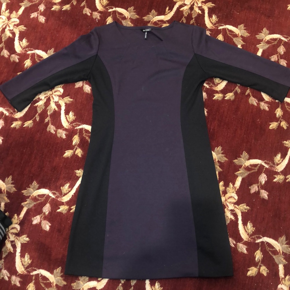 Black and purple dress